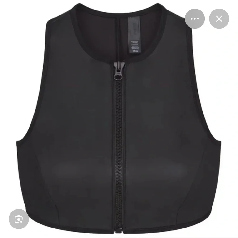 NWT Skims Rubberized Scuba Swim High Neck Bikini Top